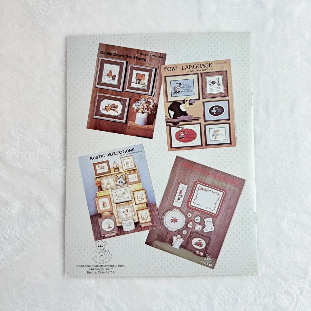 Shepherd's Bush Thread Bear Cross Stitch Pattern Booklets 2pc Americana Country